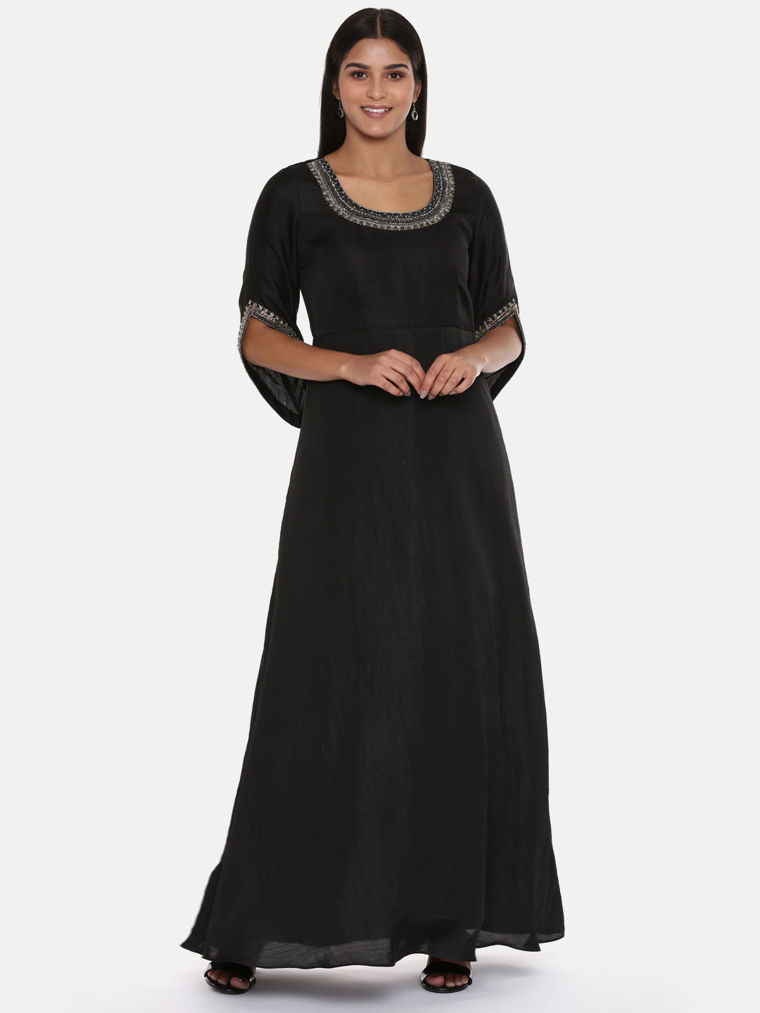 Buy Black Silk Gown Online In India - Etsy India